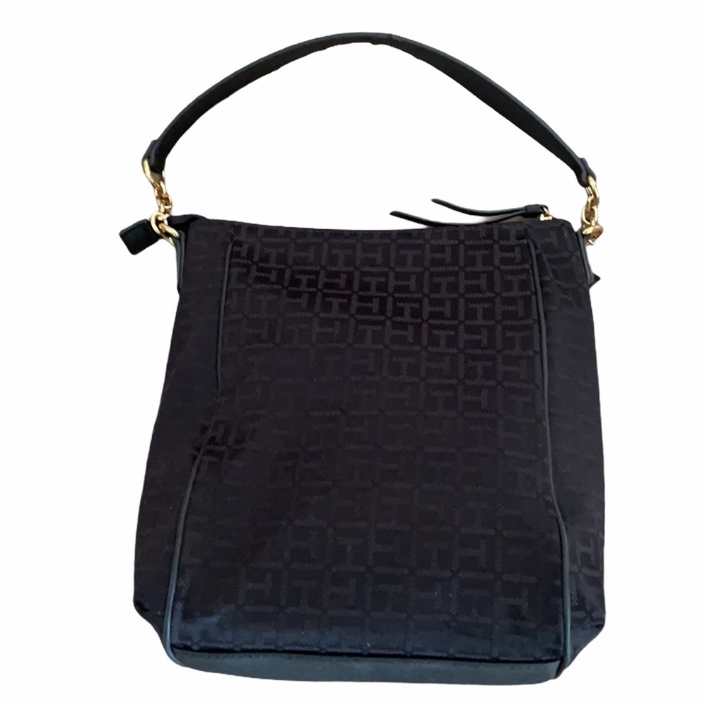 🚫SOLD🚫Ⓜ️Black Tommy Hilfiger Tote Bag Purse - Picture 4 of 7